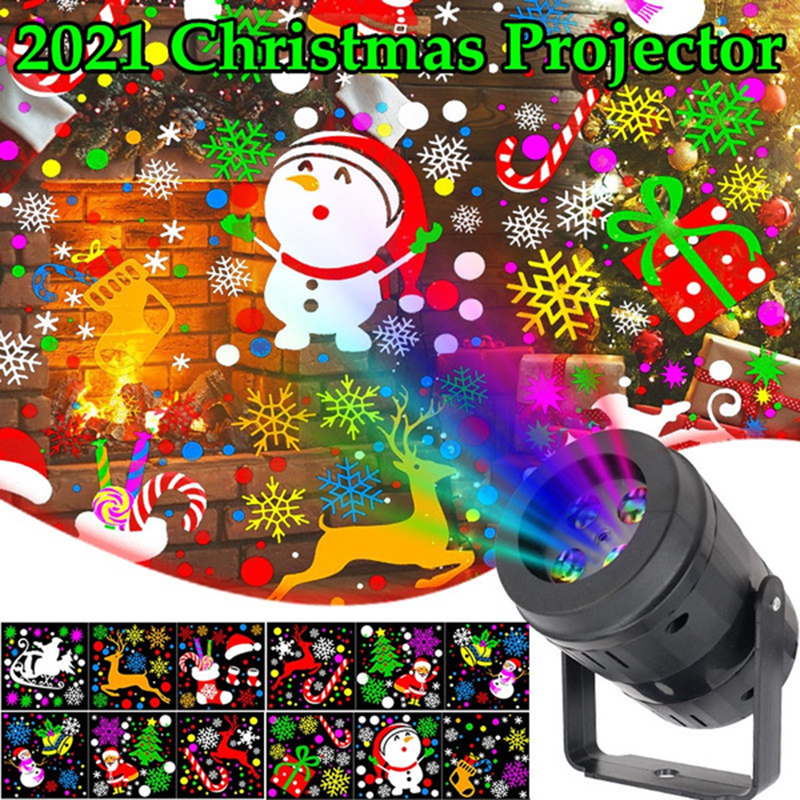 16 Patterns Outdoor Christmas LED Projection Light  Laser Light Projector Lamp for Garden Party