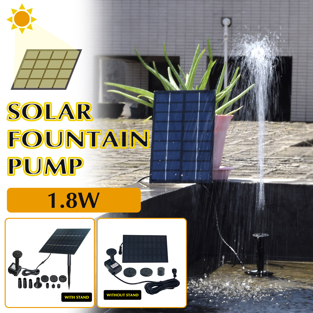Solar Powered Water Pump Kit Solar Power Source 9V 1.8W