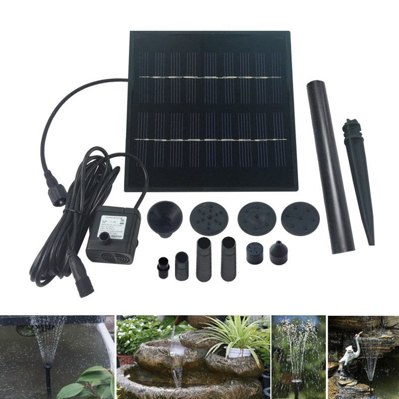 Solar Powered Water Pump Kit Solar Power Source 9V 1.8W