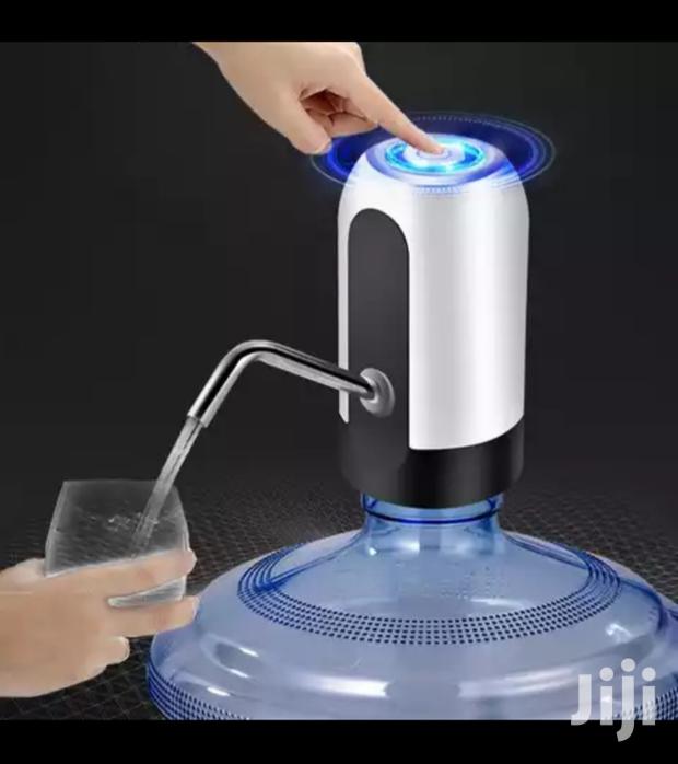 Wireless Electric Automatic Drinking Water Bottle Pump USB Rechargeable Dispenser Pump black