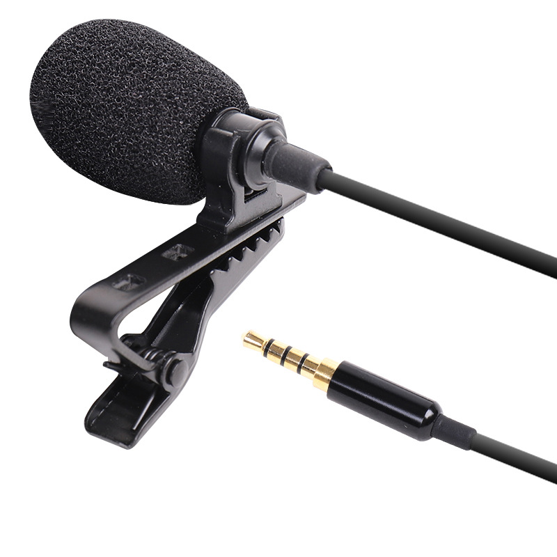 Lavalier Mini Portable Clip-on Lapel Wired Microphone