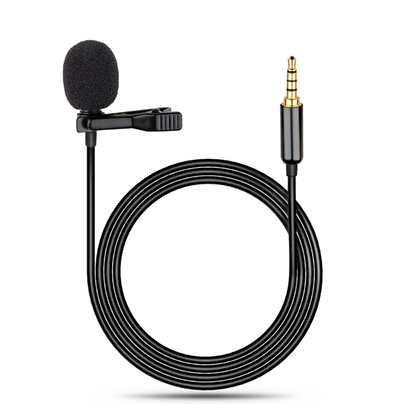 Lavalier Mini Portable Clip-on Lapel Wired Microphone