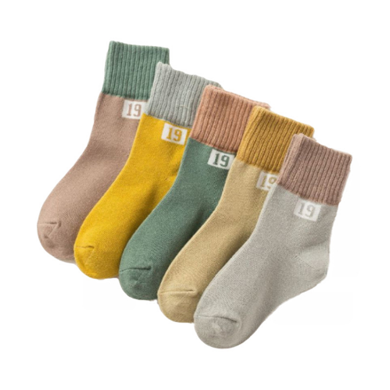 BL 5 Pairs/Set New Socks Children's Color Cartoon Series Cotton Boys &amp; Girls Stocking Baby Socks