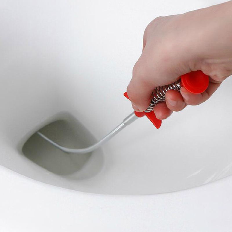 BL Pipe Dredge Home Steel Wire Spring Hair Hooks Kitchen Sewer Dredging Tools Pipe Hair Cleaner