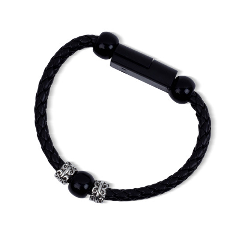 BL New Creative USB Data Cable, Apple Android Type-C Head Fashion Portable Bracelet Charging cable
