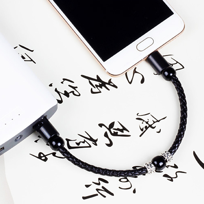 BL New Creative USB Data Cable, Apple Android Type-C Head Fashion Portable Bracelet Charging cable