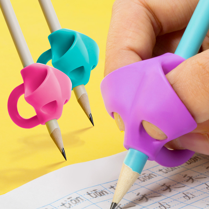 BL 3Pcs/Set Pre-School Pupils Learn Pencil-holding Children Pen-holding Posture Corrector Stationery