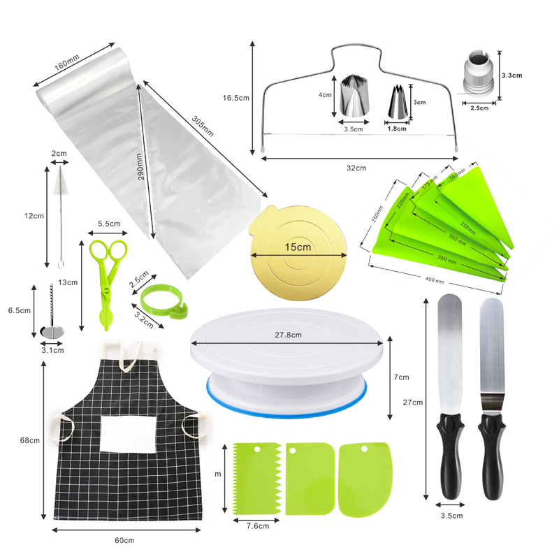 BL 127 Pcs/Set Home Cake Decoration Baking Tool Set Cake DIY Decorator Kit Baking Decorating Tools
