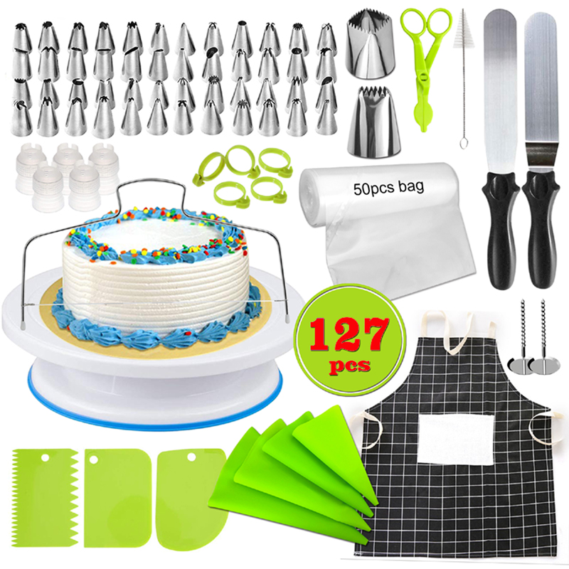 BL 127 Pcs/Set Home Cake Decoration Baking Tool Set Cake DIY Decorator Kit Baking Decorating Tools