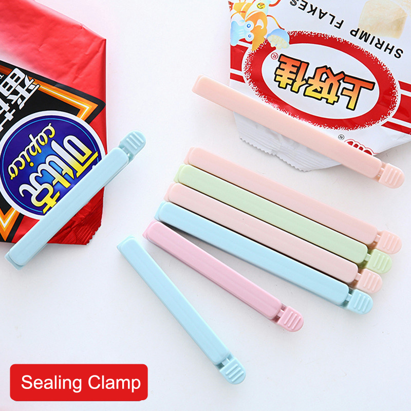 BL 10Pcs/Set Food Snack Seal Bag Clips Sealer Clamp Sealing Clamp Plastic Bag Clip Kitchen Appliances