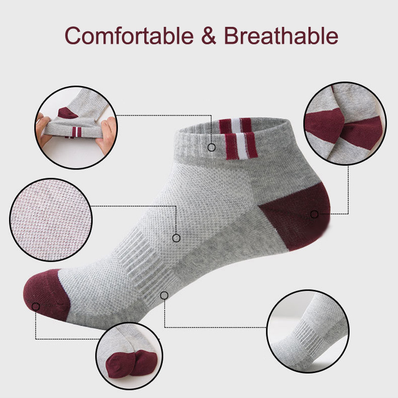 BL 5 Pairs/Set Socks For Men Women Soft And Breathable Business Sport Socks Casual Socks Ankle Socks