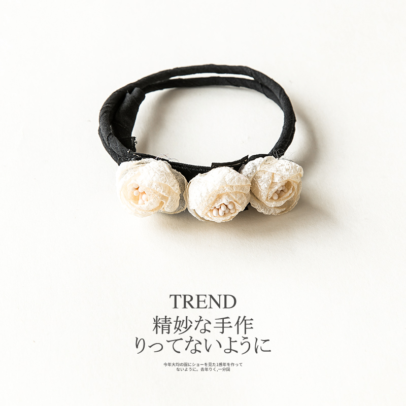 BL Flower Hair Tray Bouffant Scrunchie Shaper Headgear Sponge Balls Head Tray Hair Fluffy Headdress