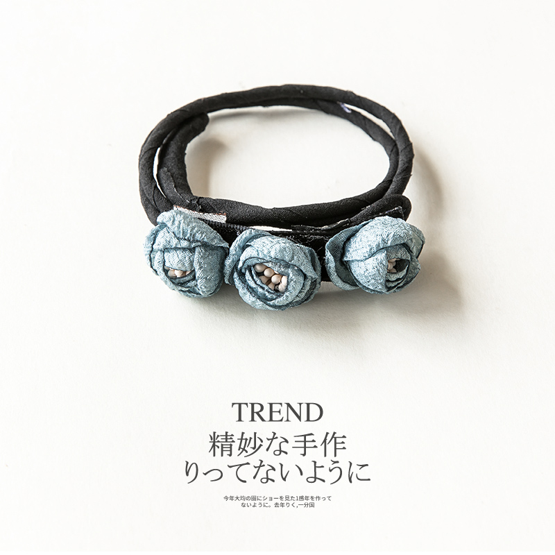 BL Flower Hair Tray Bouffant Scrunchie Shaper Headgear Sponge Balls Head Tray Hair Fluffy Headdress