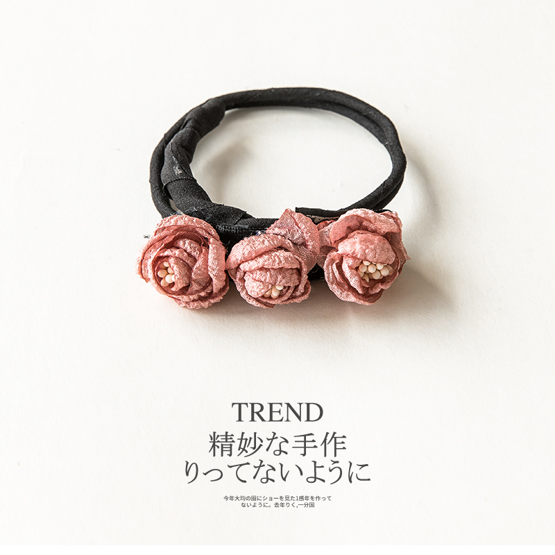 BL Flower Hair Tray Bouffant Scrunchie Shaper Headgear Sponge Balls Head Tray Hair Fluffy Headdress