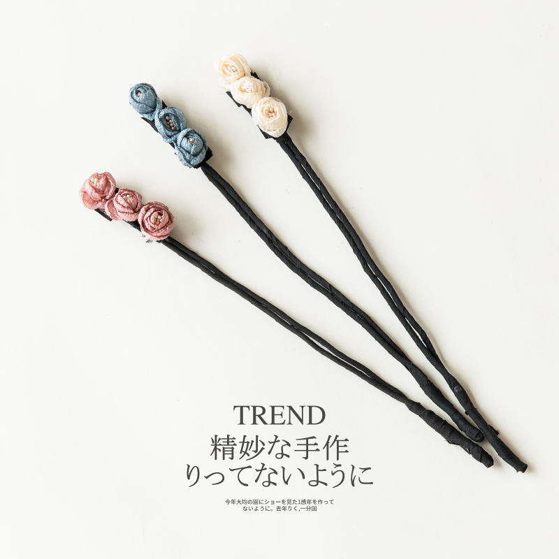 BL Flower Hair Tray Bouffant Scrunchie Shaper Headgear Sponge Balls Head Tray Hair Fluffy Headdress