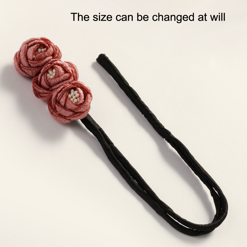 BL Flower Hair Tray Bouffant Scrunchie Shaper Headgear Sponge Balls Head Tray Hair Fluffy Headdress