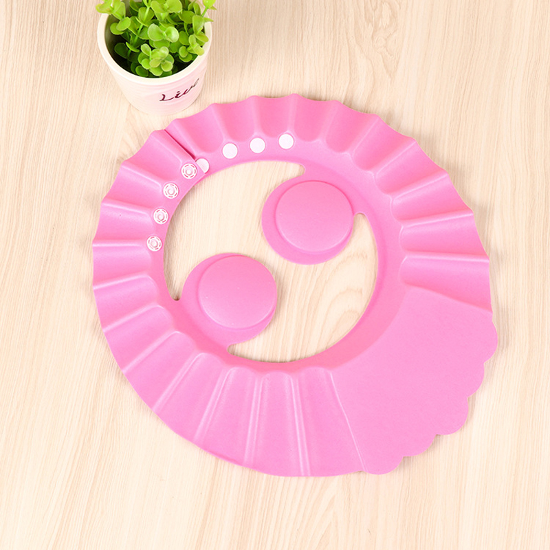 BL Baby Shampoo Cap Cut Hair Visor Cap Silicone Waterproof Child Shower Cap Ear Shield Shower Cap