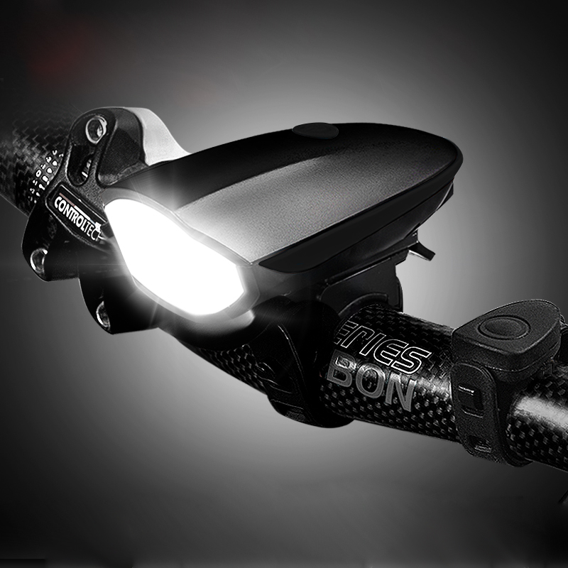 BL USB Charging Bike Light Waterproof Headlamp Bicycle Headlight With Horn Rechargeable Bikes Light