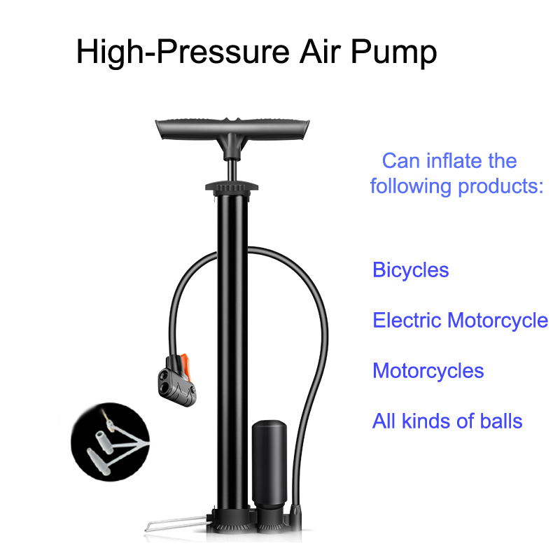 BL Mini Portable Bicycle Tire Inflator Air Pump High-Pressure Motorcycle Air Pump Inflator Ball Pump