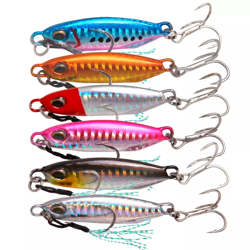 BL 1Pc Laser Jigging Lure Lead Metal Lure Metal Fishing Lure Whopper Plopper Minnow Lure Hard Bait