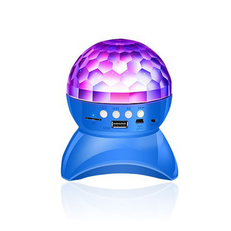 BL Bluetooth Speaker Stage Rotating Colored  Disco Ball Lights LED Flashing Light Club KTV Party