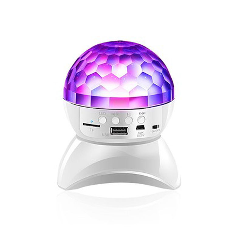 BL Bluetooth Speaker Stage Rotating Colored  Disco Ball Lights LED Flashing Light Club KTV Party