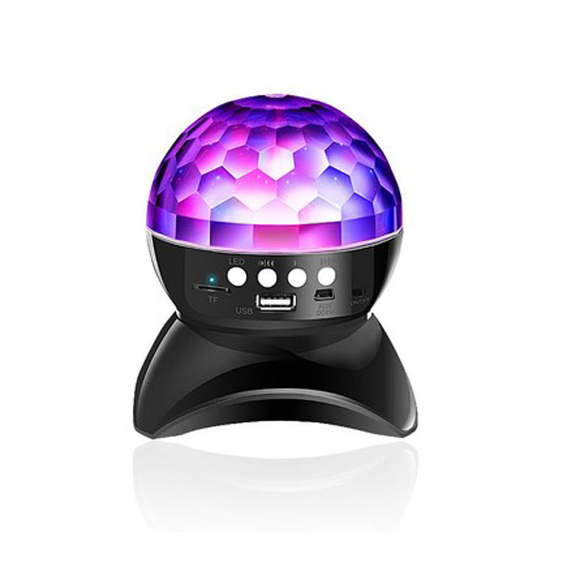 BL Bluetooth Speaker Stage Rotating Colored  Disco Ball Lights LED Flashing Light Club KTV Party