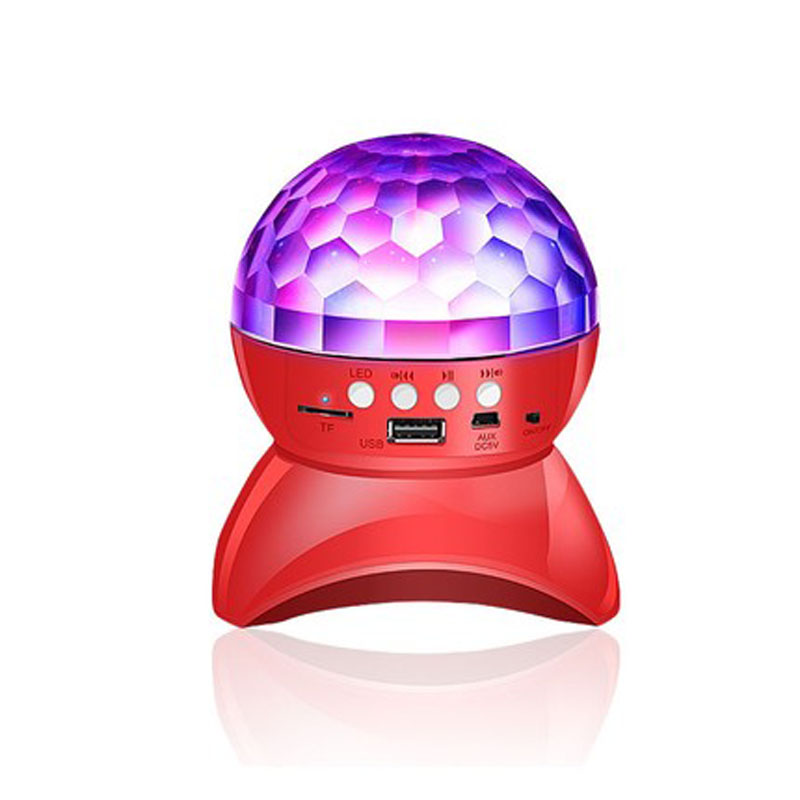 BL Bluetooth Speaker Stage Rotating Colored  Disco Ball Lights LED Flashing Light Club KTV Party