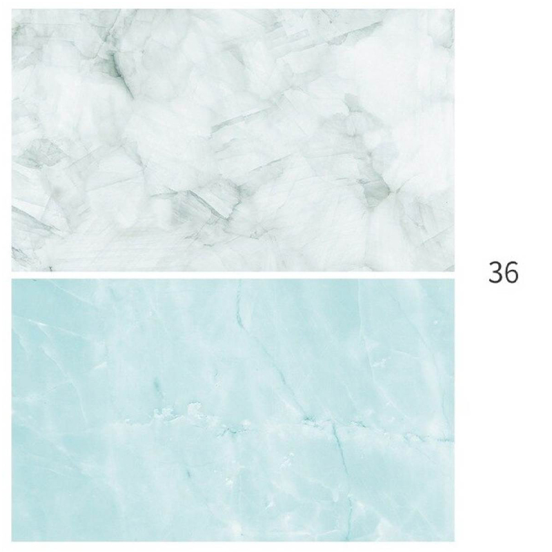 BL Photography Wood Printing Double-Sided Backdrop Paper Waterproof Marble Background For Camera