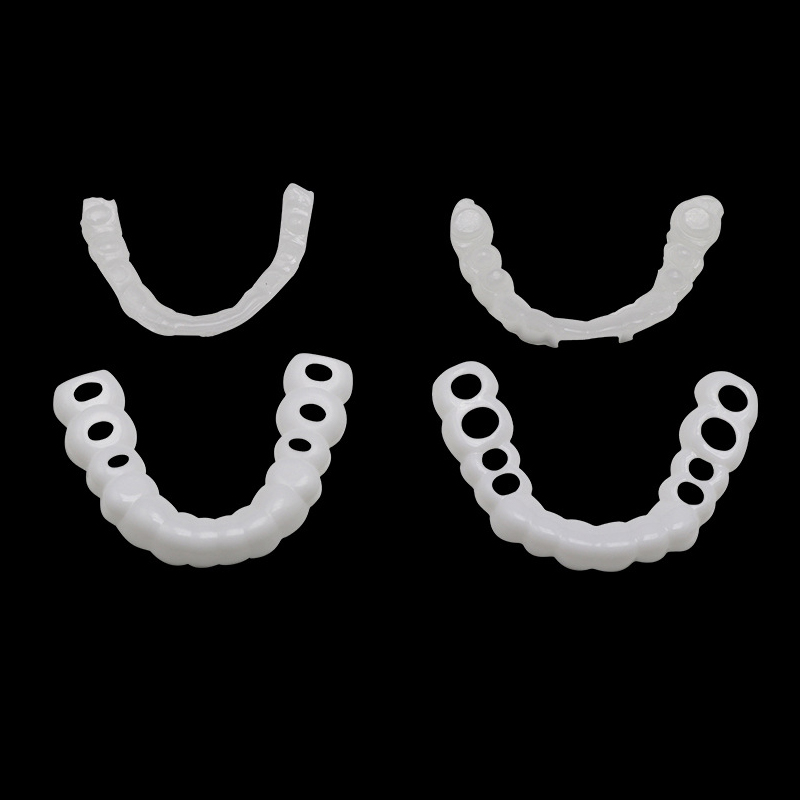 BL Upper Lower False Teeth Cover Veneers Comfort Fit Flex Denture Braces Teeth Straightener
