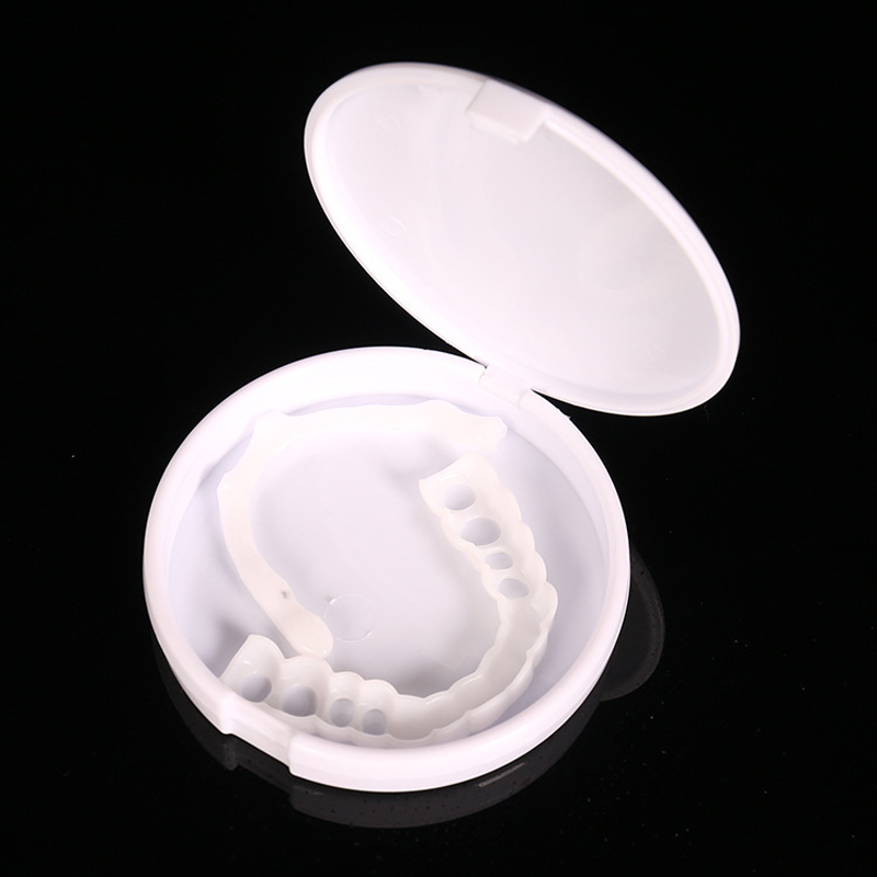BL Upper Lower False Teeth Cover Veneers Comfort Fit Flex Denture Braces Teeth Straightener