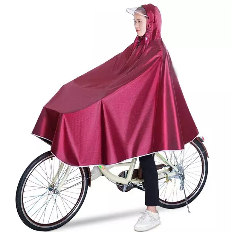 BL Electric Bicycle Raincoat Motorcycle Raincoat Single Men Women Riding Waterproof Bike Raincoat