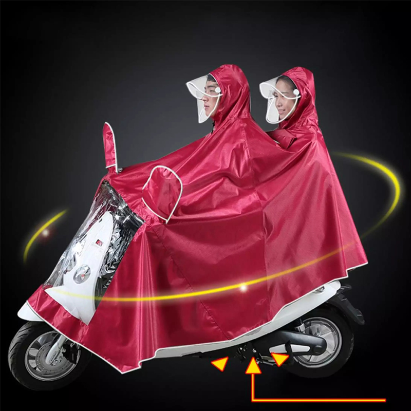 BL Electric Bicycle Raincoat Motorcycle Raincoat Single Men Women Riding Waterproof Bike Raincoat