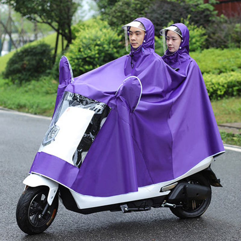 BL Electric Bicycle Raincoat Motorcycle Raincoat Single Men Women Riding Waterproof Bike Raincoat