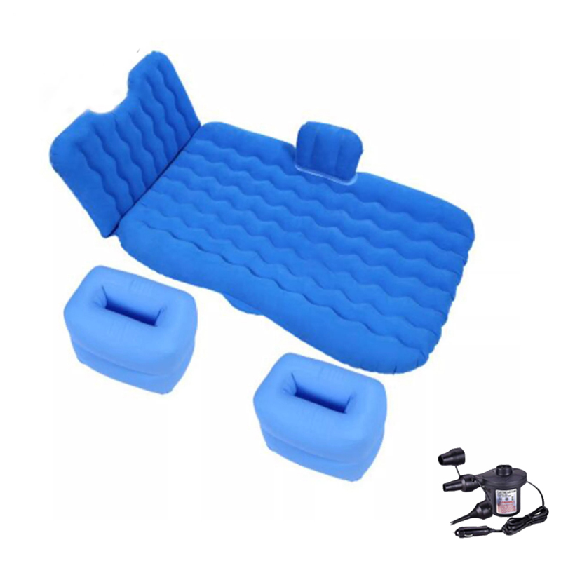 BL Car Inflatable Mattress Travel Sleeping Vehicle Camping Cushion Air Mattress Cars Air Bed Pillow