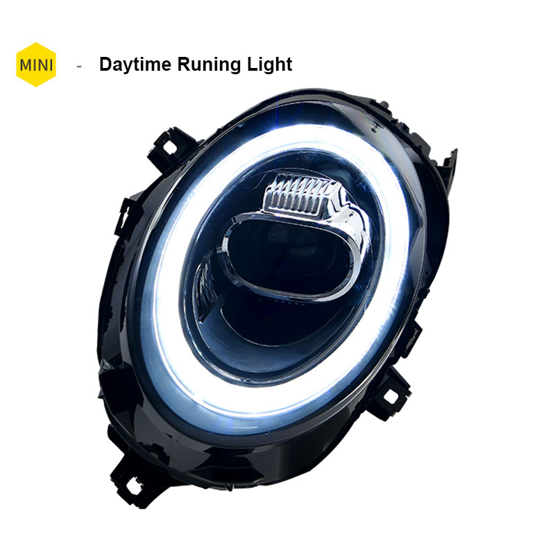 2013-2018 Mini F56 cooper headlights For F56 all LED head lamp Angel eye DRL front light Bi-led Lens