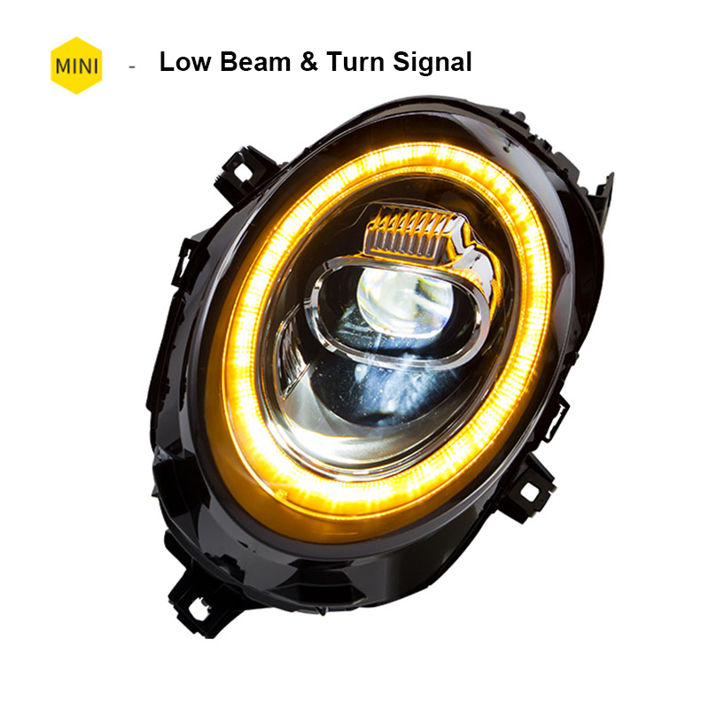 2013-2018 Mini F56 cooper headlights For F56 all LED head lamp Angel eye DRL front light Bi-led Lens