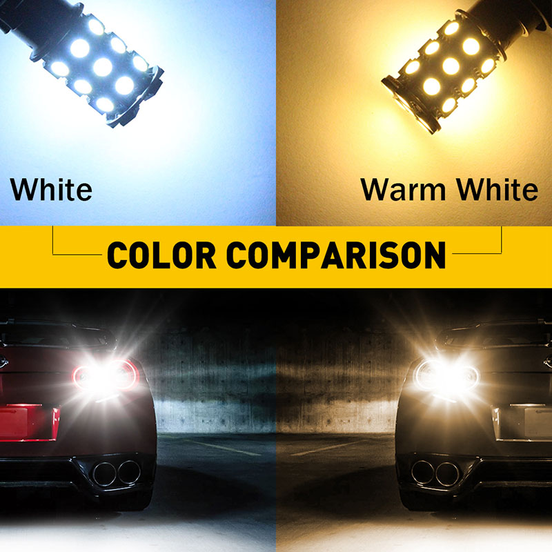 2 pcs Universal LED Light Bulb for Honda Toyota Nissan Automobile Car Brake Lights Vehicle Rear Tail Lamp DC 12V Base Type 7443 W21/5W T20