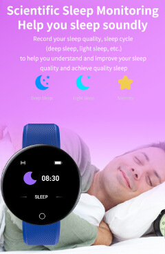 RichRipple D18 Smart Watch Heart Rate/Blood Pressure/Blood Oxyge Monitor Smart Bracelet Wristband Fitness Tracker Waterproof SmartWatch