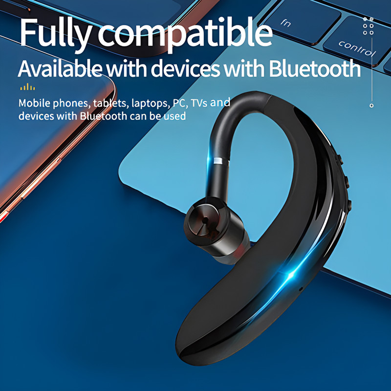 RichRipple Wireless  Bluetooth Earphone with microphone for all smartphones, hands-free sports Earpods with Bluetooth connection and microphone