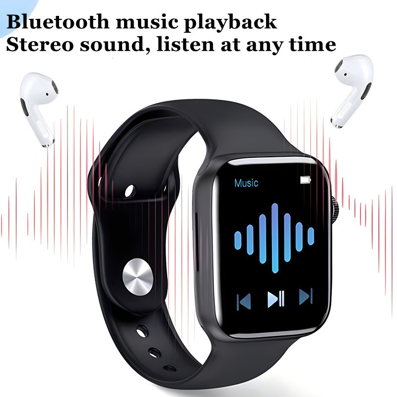 RichRipple 2 in 1 Smart Watch Men Women Bluetooth Calling  Blood Pressure Heart Rate Monitor Sports Fitness Bracelet Smartwatch+Free Gift T55 Pro Max Bluetooth Earphone