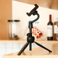 Phone Tripod Stand Extendable Travel Selfie Bracket Video Recording Cellphone Holder Photography Tripod Mount For iPhone Samsung Black