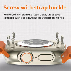 RichRipple New i20 Ultra Smart Watch Strap 49mm 2.2inch Full Touch Screen Sports Fitness Watch IP68 Waterproof Bluetooth Call Smart Watch Smartwatch set