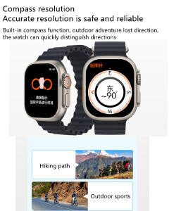 RichRipple New Smart Watch 2.01 inch Large Screen 7in1 Strap Smartwatch Suit Waterproof Fitness Tracking Bluetooth Call Smartwatch