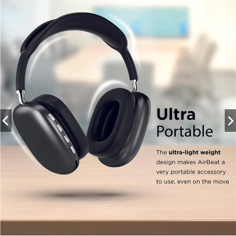 RichRipple P9 Max Wireless Bluetooth Headphones With Mic TF Headsets Stereo Sound Earphones Sports Gaming Supports TF