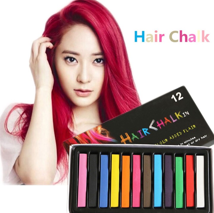 Fashion 12 Color Soft Pastels Salon Kit Fast Temporary Short Hair