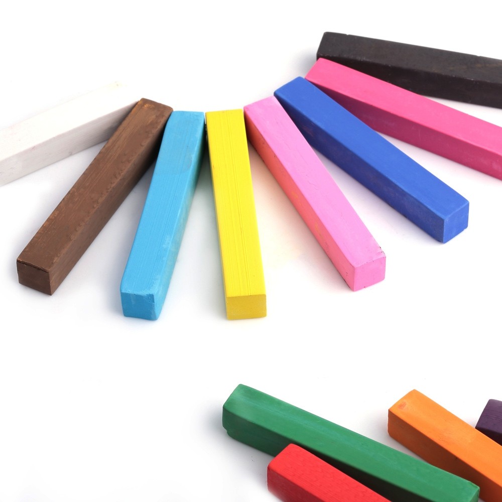 Fashion 12 Color Soft Pastels Salon Kit Fast Temporary Short Hair Dye Chalk