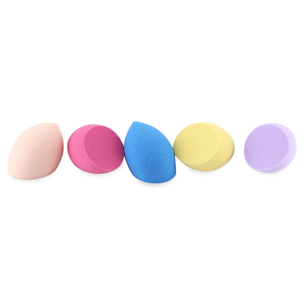 Huamianli 5pcs Foundation Smooth Blender Mixing Sponge Makeup Cosmetics Puff