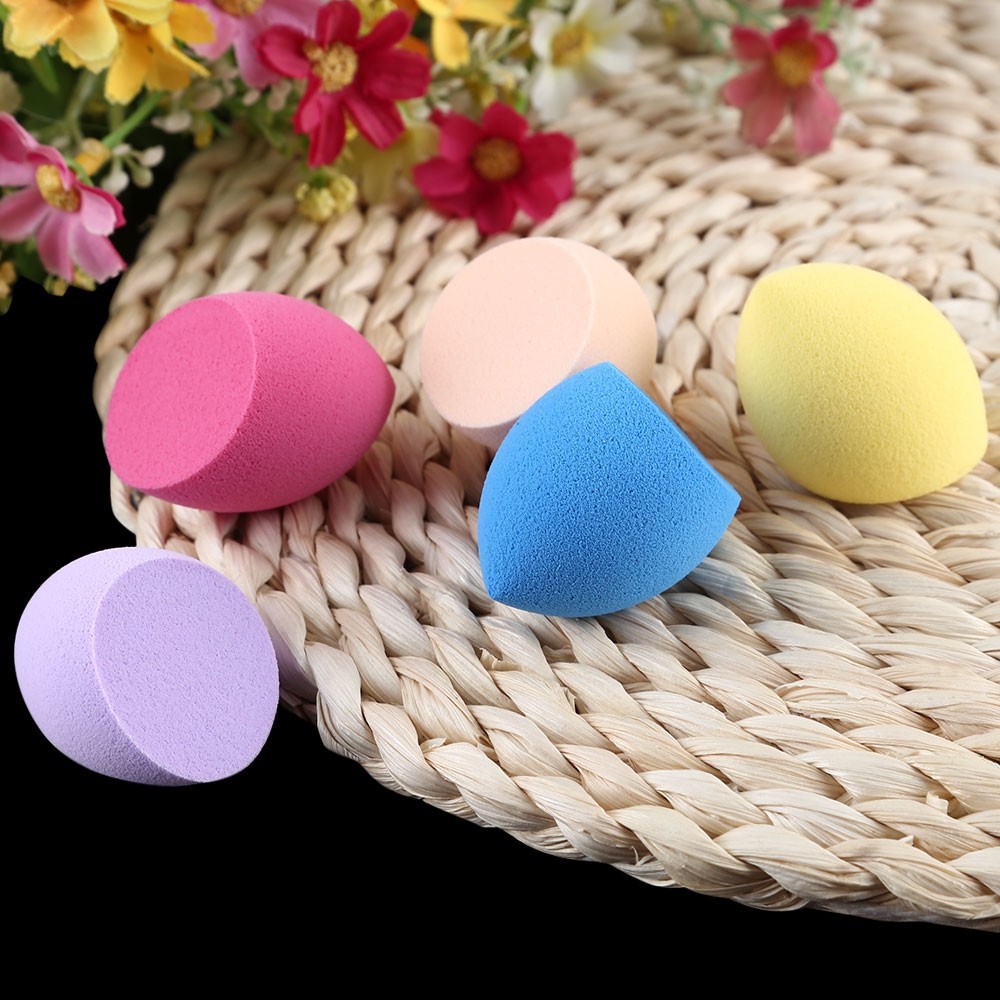Huamianli 5pcs Foundation Smooth Blender Mixing Sponge Makeup Cosmetics Puff