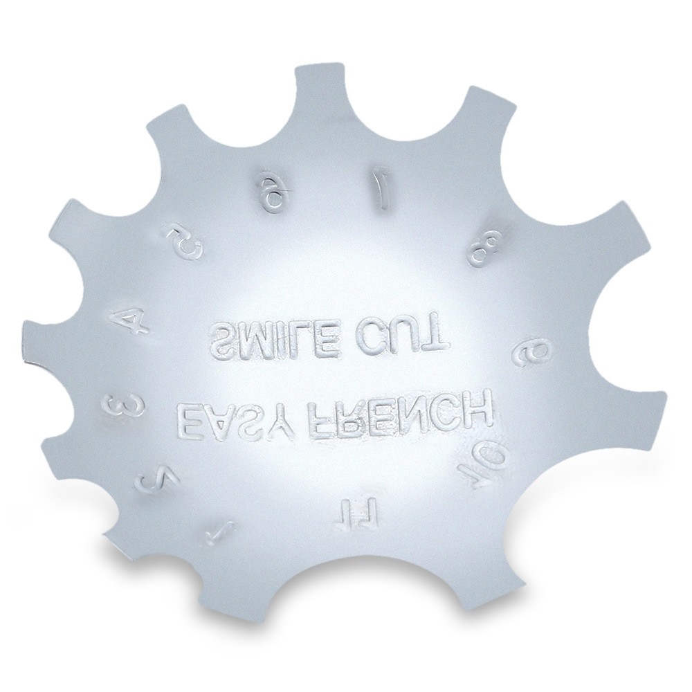 Metal Nail Cutter Edge Smile Line Trimmer Template